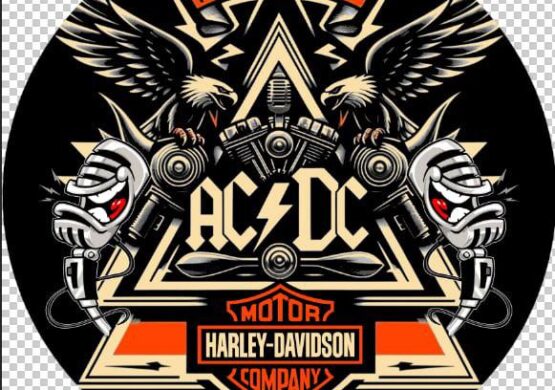 Harley Davidson Coaster AC/DC Design – 55cm